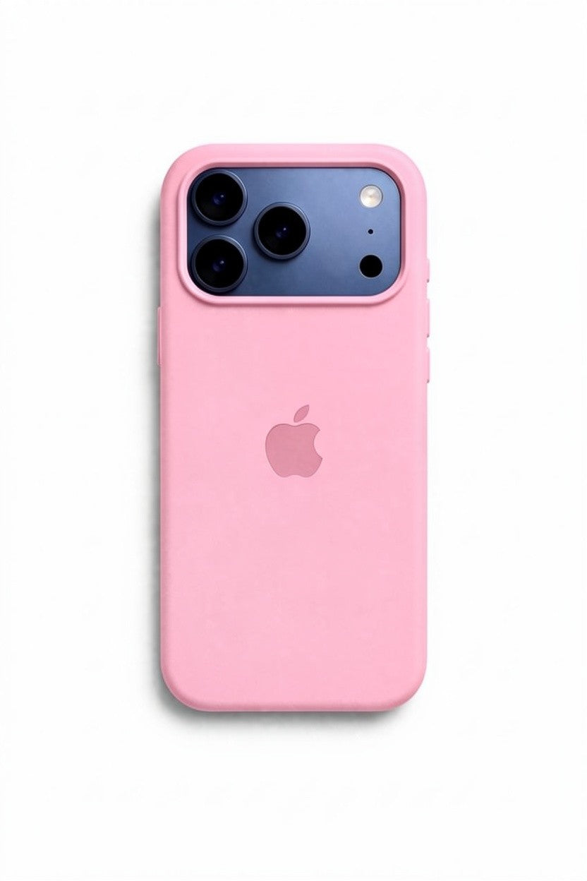 Apple iPhone Pembe Premium Dokulu Silikon