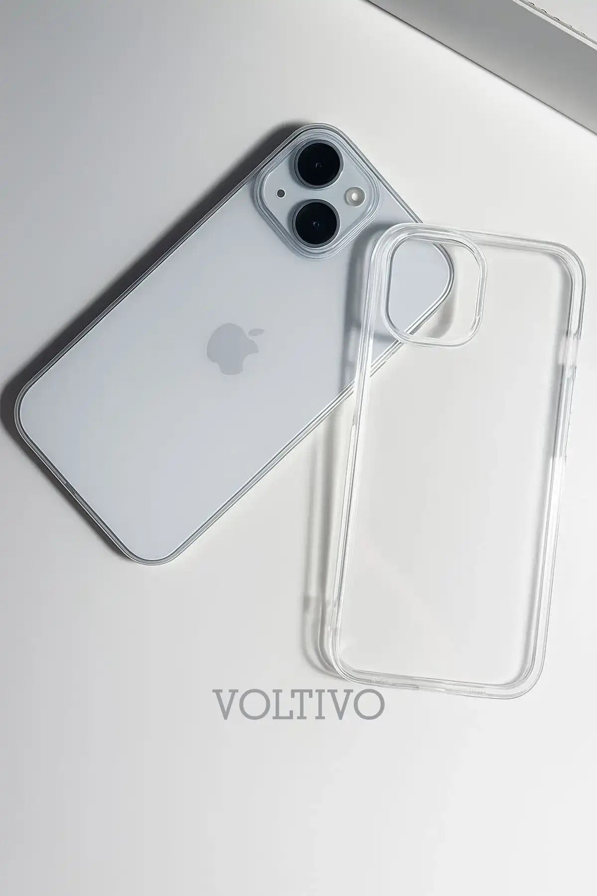 iPhone - Ultra İnce Sade Şeffaf Silikon Kılıf
