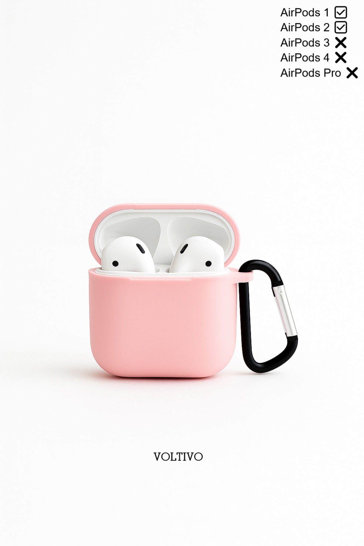 Air Pods 1. Nesil Ve 2. Nesil Uyumlu Renkli Kir Tutmaz Silikon Kancalı Kılıf