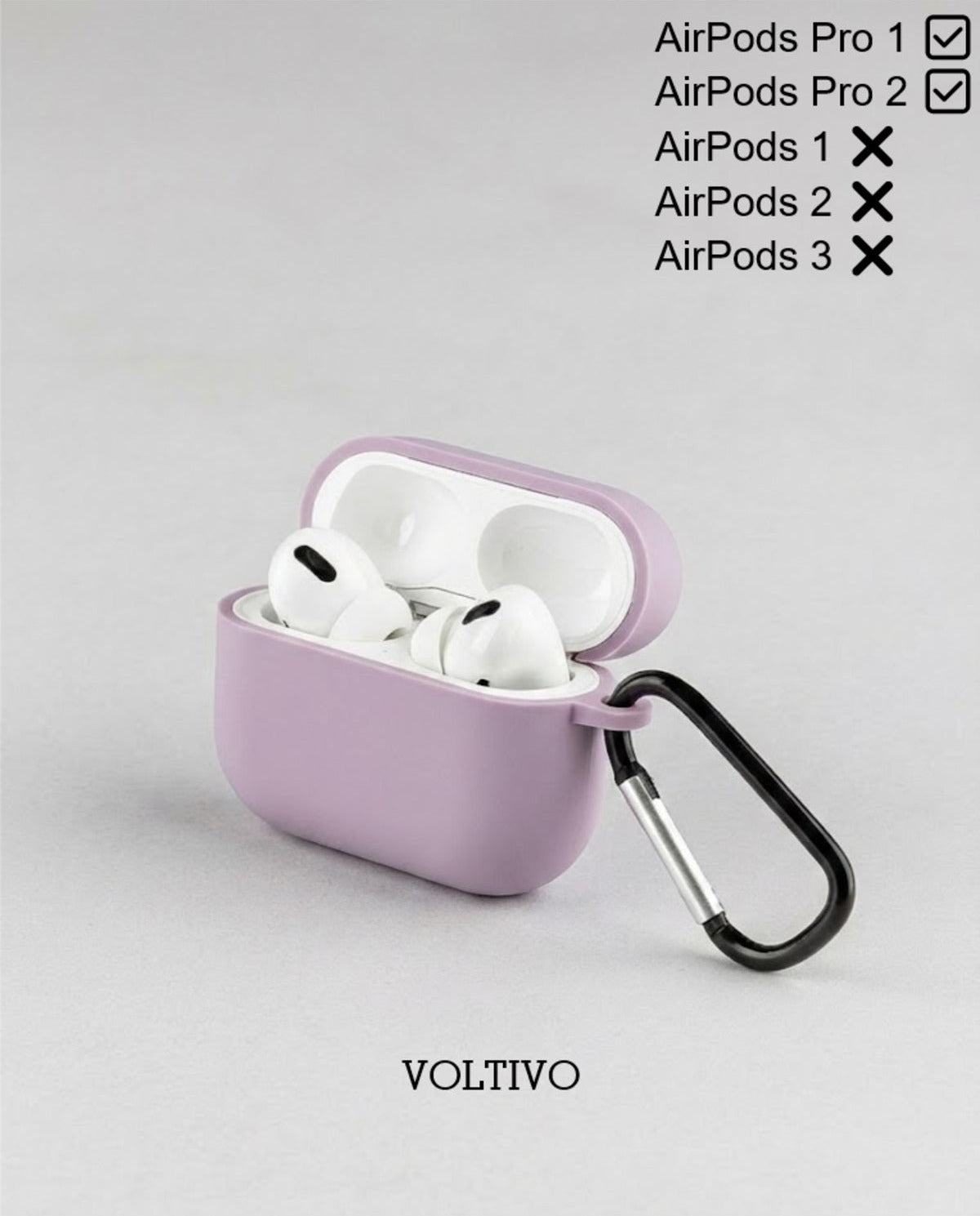 Air Pods Pro 1. Nesil Ve Pro 2. Nesil Uyumlu Renkli Kir Tutmaz Silikon Kancalı Kılıf
