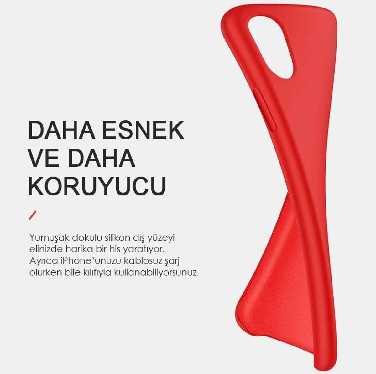 iPhone 17 Uyumlu Premium Dokulu Silikon
