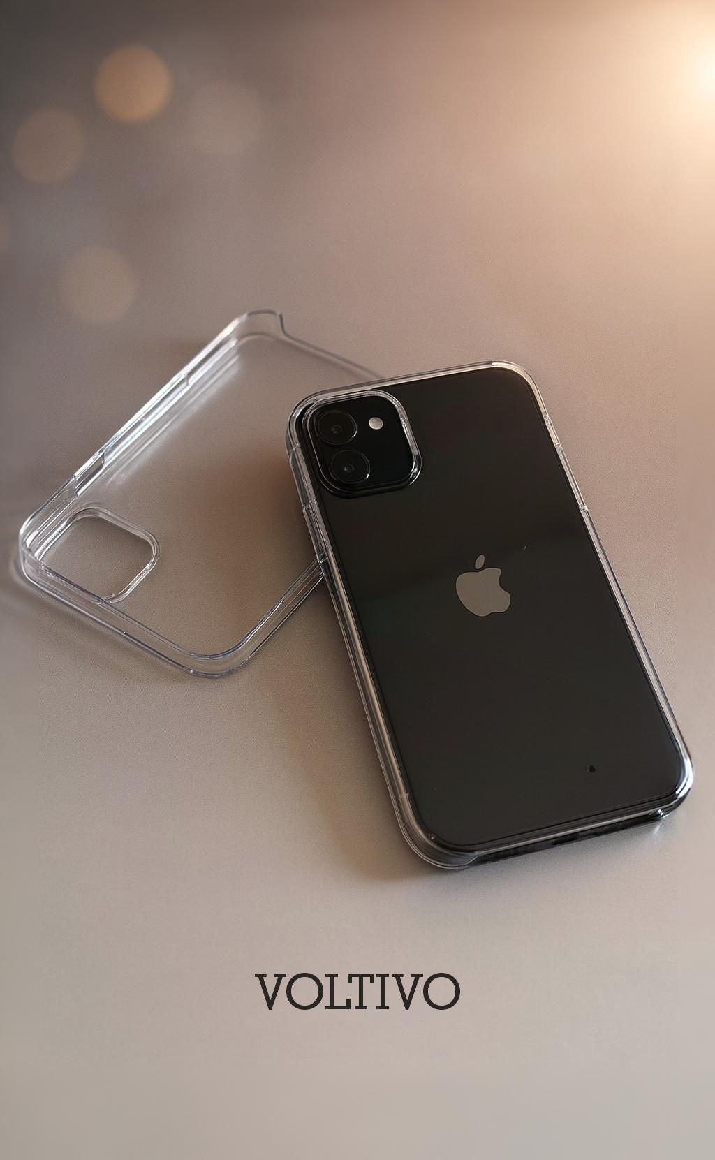 Apple iPhone Uyumlu Sert Mika Sararmaz Altı Kesik Şeffaf Kılıf