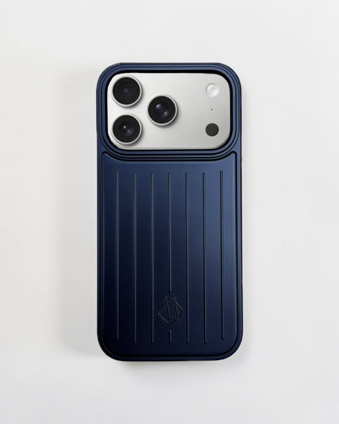 Voyage lacivert valiz dokulu iPhone kılıfı