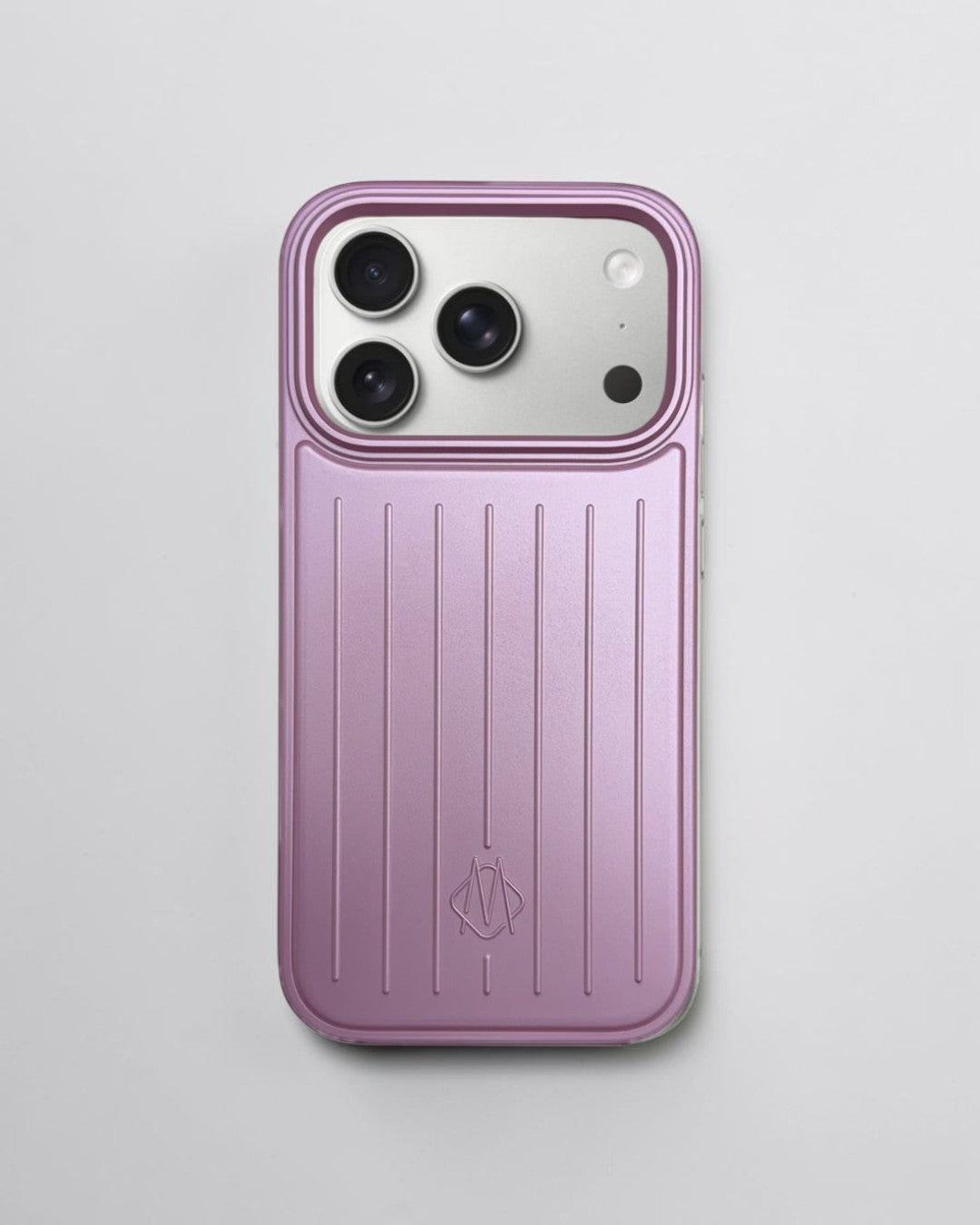 Voyage pembe valiz dokulu iPhone kılıfı