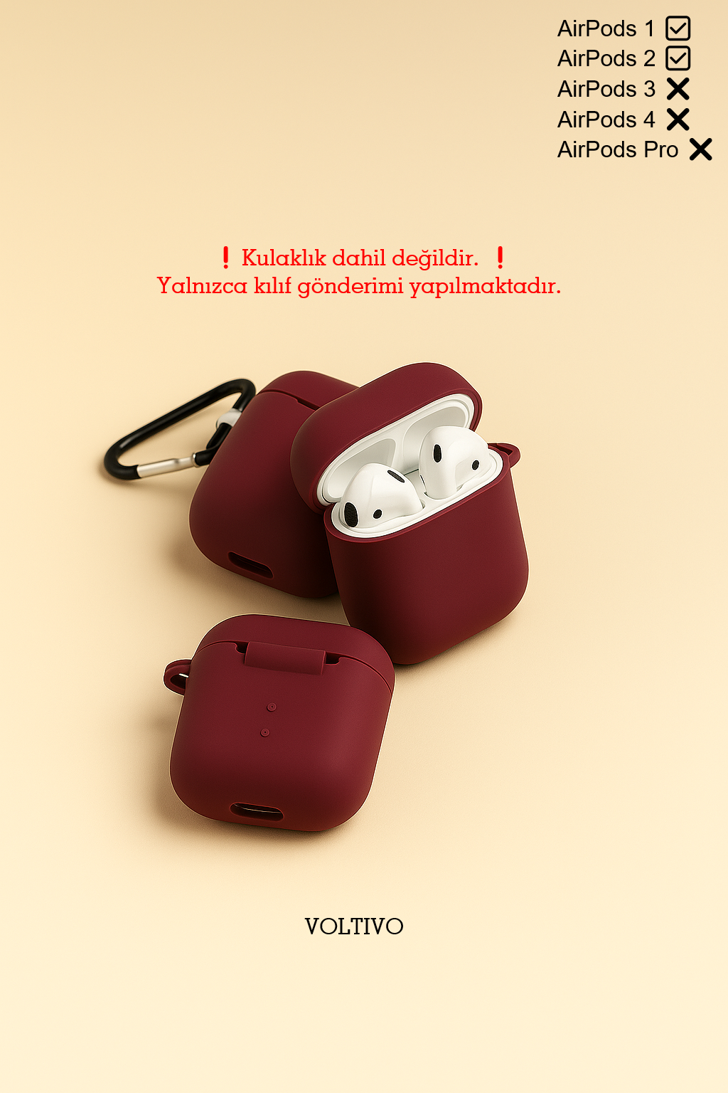 AirPods 1. ve 2. Nesil Uyumlu Premium Kulaklık Kılıflarımız