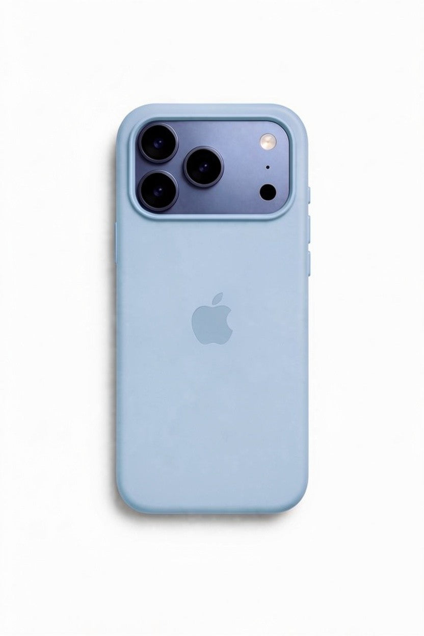 Apple iPhone Açık Mavi Premium Dokulu Silikon