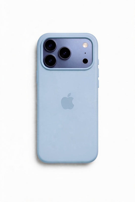 Apple iPhone Açık Mavi Premium Dokulu Silikon