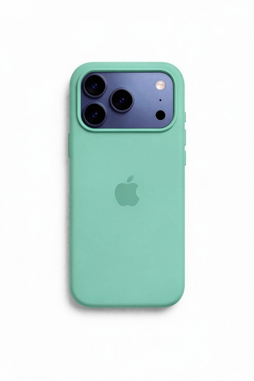 Apple iPhone Deniz Yeşili Premium Dokulu Silikon
