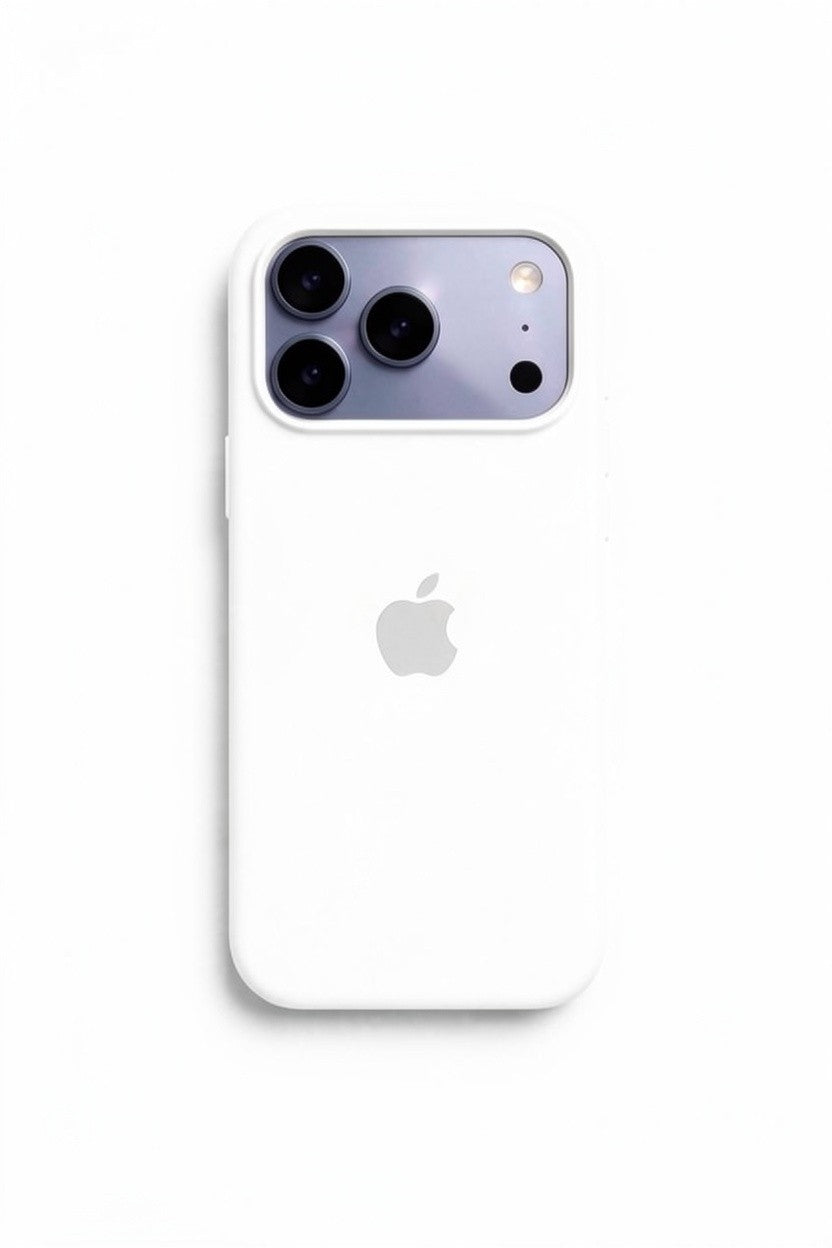 Apple iPhone Beyaz Premium Dokulu Silikon