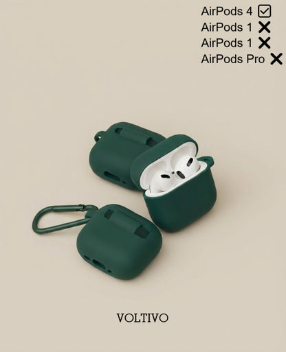 Air Pods 4. Nesil Uyumlu Renkli Kir Tutmaz Silikon Kancalı Kılıf
