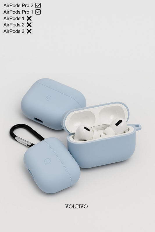 Air Pods Pro 1. Nesil Ve Pro 2. Nesil Uyumlu Renkli Kir Tutmaz Silikon Kancalı Kılıf