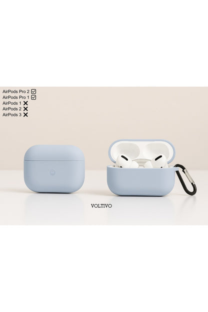 Air Pods Pro 1. Nesil Ve Pro 2. Nesil Uyumlu Renkli Kir Tutmaz Silikon Kancalı Kılıf