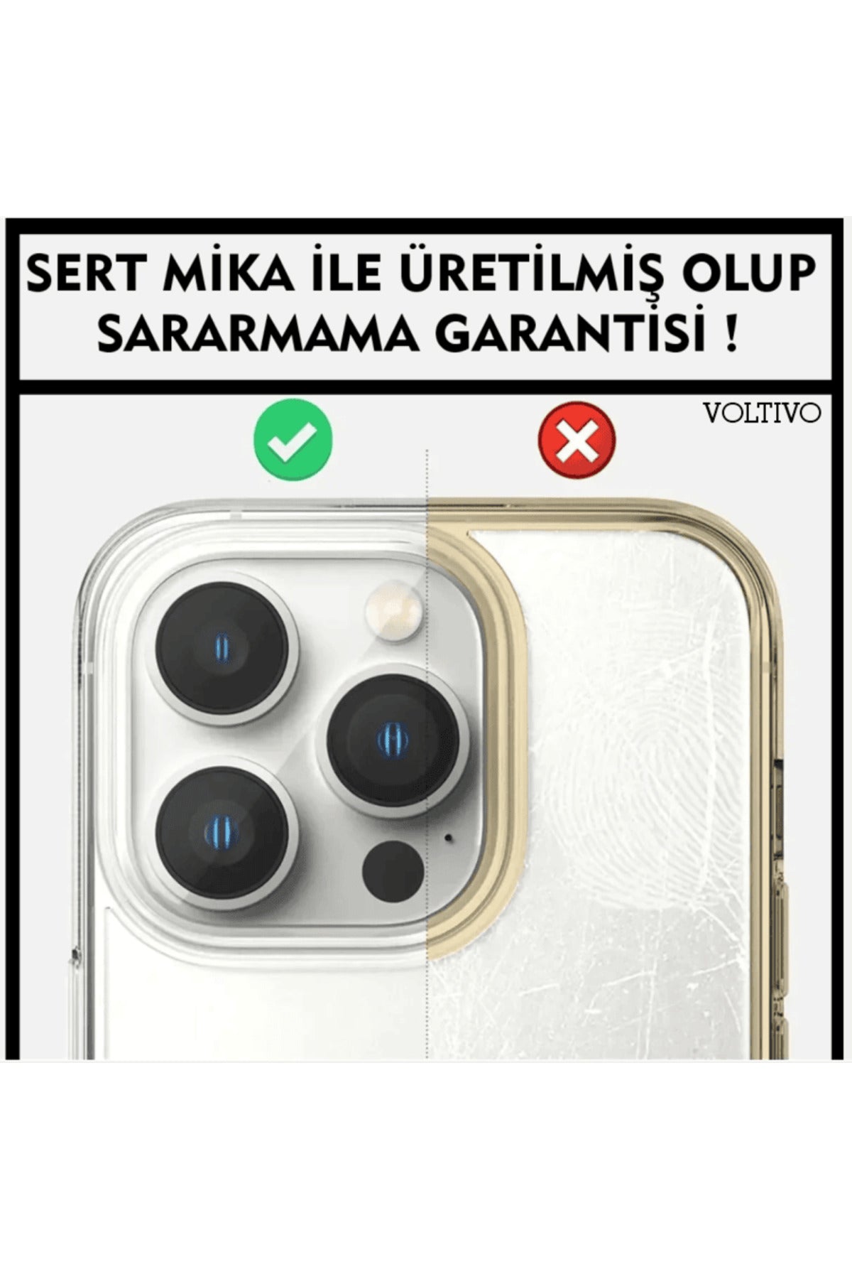 iPhone 11 - Sert Mika Şeffaf SARARMAZ İnce Altı Kesik Premium Kılıf