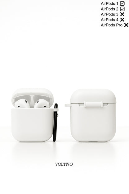 Air Pods 1. Nesil Ve 2. Nesil Uyumlu Renkli Kir Tutmaz Silikon Kancalı Kılıf