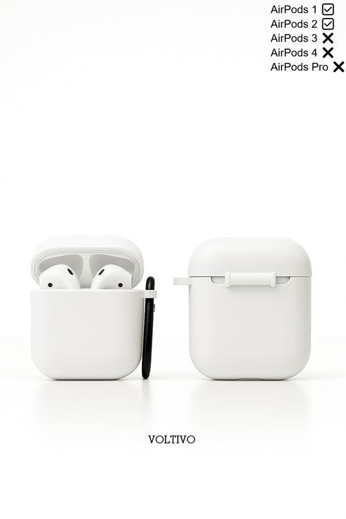 Air Pods 1. Nesil Ve 2. Nesil Uyumlu Renkli Kir Tutmaz Silikon Kancalı Kılıf