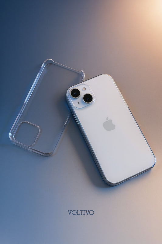 iPhone 15 - Sert Mika Şeffaf SARARMAZ İnce Altı Kesik Premium Kılıf