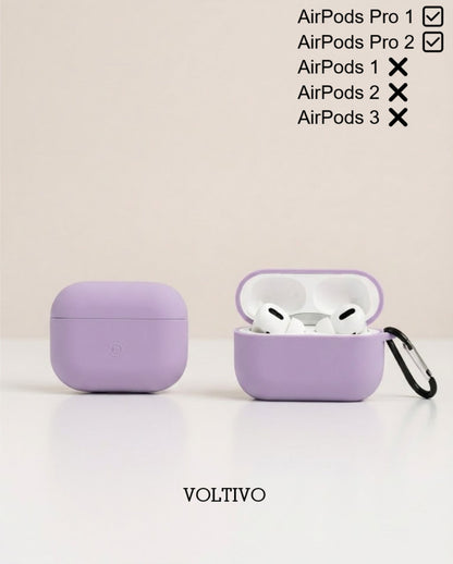 Air Pods Pro 1. Nesil Ve Pro 2. Nesil Uyumlu Renkli Kir Tutmaz Silikon Kancalı Kılıf
