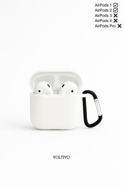 Air Pods 1. Nesil Ve 2. Nesil Uyumlu Renkli Kir Tutmaz Silikon Kancalı Kılıf