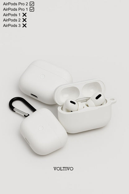 Air Pods Pro 1. Nesil Ve Pro 2. Nesil Uyumlu Renkli Kir Tutmaz Silikon Kancalı Kılıf