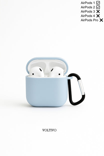 Air Pods 1. Nesil Ve 2. Nesil Uyumlu Renkli Kir Tutmaz Silikon Kancalı Kılıf