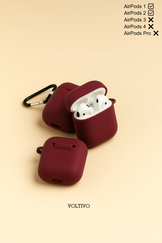 Air Pods 1. Nesil Ve 2. Nesil Uyumlu Renkli Kir Tutmaz Silikon Kancalı Kılıf