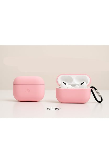 Air Pods Pro 3. Nesil Uyumlu Renkli Kir Tutmaz Silikon Kancalı Kılıf
