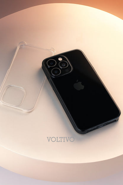 iPhone 16 Pro - Sert Mika Şeffaf SARARMAZ İnce Altı Kesik Premium Kılıf