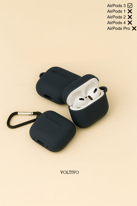 Air Pods 3. Nesil Uyumlu Renkli Kir Tutmaz Silikon Kancalı Kılıf