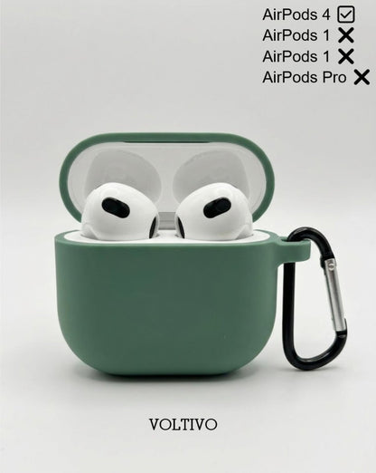 Air Pods 4. Nesil Uyumlu Renkli Kir Tutmaz Silikon Kancalı Kılıf