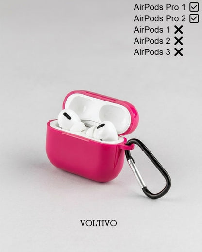 Air Pods Pro 1. Nesil Ve Pro 2. Nesil Uyumlu Renkli Kir Tutmaz Silikon Kancalı Kılıf