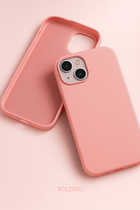 iPhone 15 Uyumlu İçi Kadife Lansman Silikon Kılıf