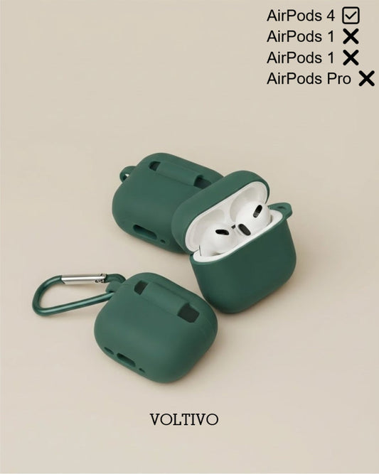 Air Pods 4. Nesil Uyumlu Renkli Kir Tutmaz Silikon Kancalı Kılıf