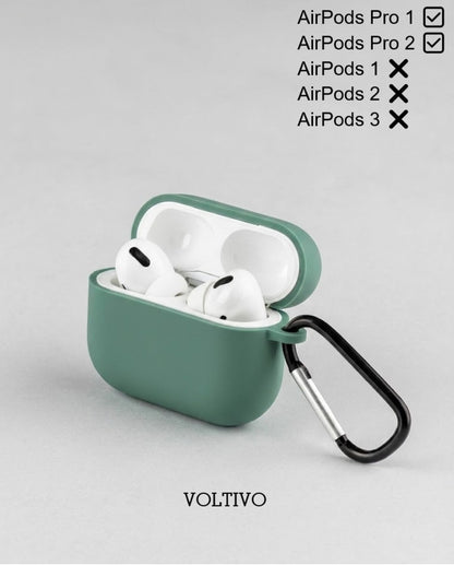 Air Pods Pro 1. Nesil Ve Pro 2. Nesil Uyumlu Renkli Kir Tutmaz Silikon Kancalı Kılıf