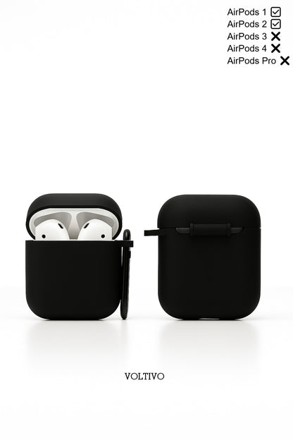 Air Pods 1. Nesil Ve 2. Nesil Uyumlu Renkli Kir Tutmaz Silikon Kancalı Kılıf