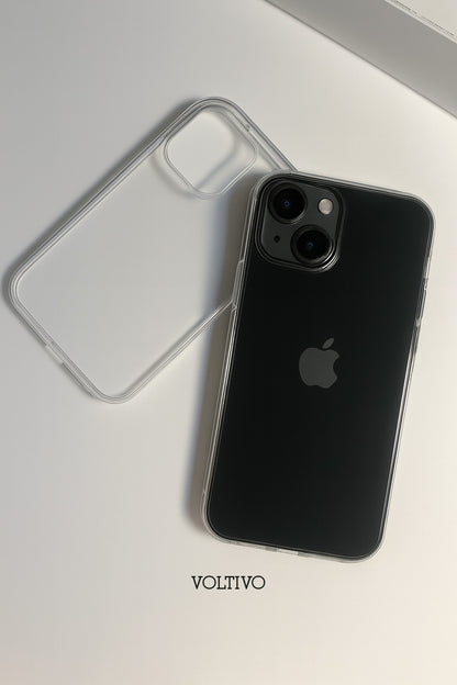 iPhone 14 Ultra İnce Şeffaf Silikon Kılıf