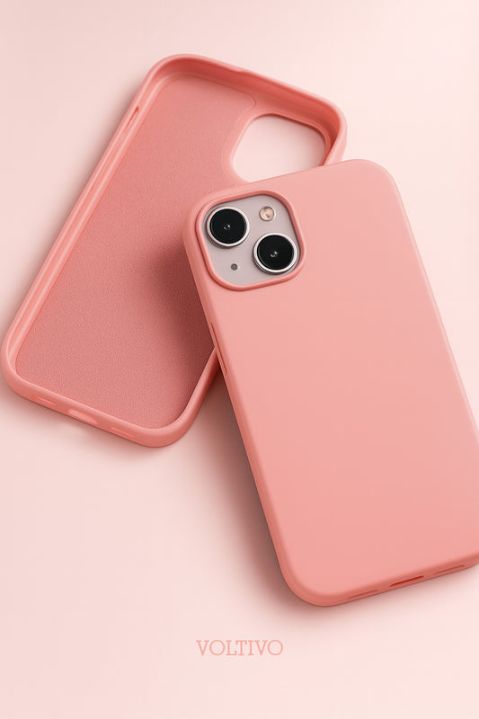 iPhone 13 ve iPhone 14 Uyumlu İçi Kadife Lansman Silikon Kılıf