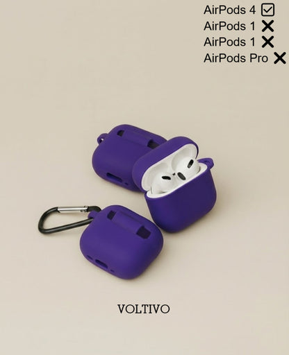 Air Pods 4. Nesil Uyumlu Renkli Kir Tutmaz Silikon Kancalı Kılıf