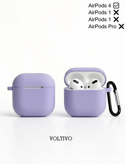 Air Pods 4. Nesil Uyumlu Renkli Kir Tutmaz Silikon Kancalı Kılıf