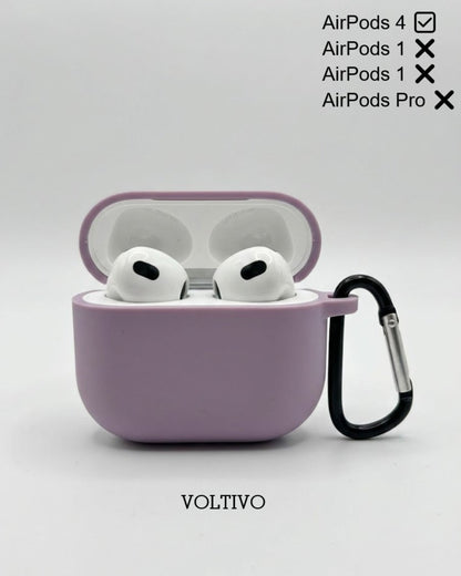 Air Pods 4. Nesil Uyumlu Renkli Kir Tutmaz Silikon Kancalı Kılıf