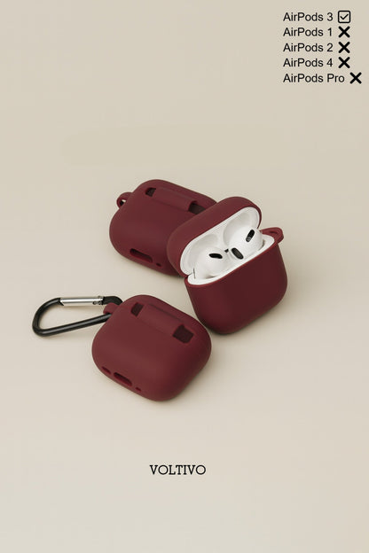 Air Pods 3. Nesil Uyumlu Renkli Kir Tutmaz Silikon Kancalı Kılıf