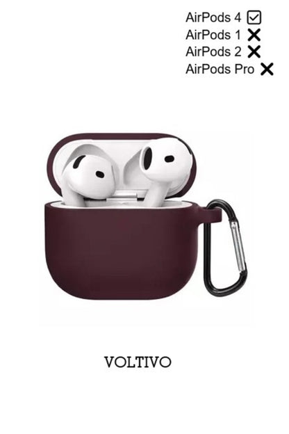 Air Pods 4. Nesil Uyumlu Renkli Kir Tutmaz Silikon Kancalı Kılıf