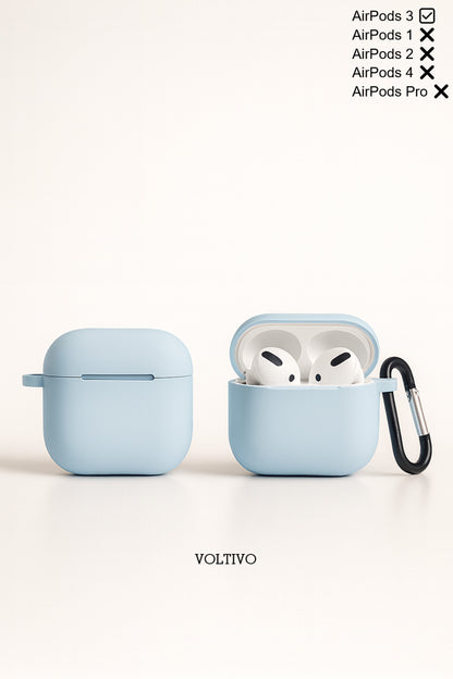 Air Pods 3. Nesil Uyumlu Renkli Kir Tutmaz Silikon Kancalı Kılıf