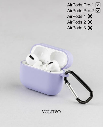 Air Pods Pro 1. Nesil Ve Pro 2. Nesil Uyumlu Renkli Kir Tutmaz Silikon Kancalı Kılıf