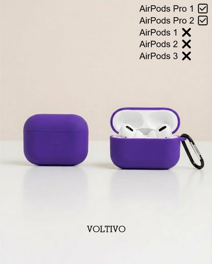 Air Pods Pro 1. Nesil Ve Pro 2. Nesil Uyumlu Renkli Kir Tutmaz Silikon Kancalı Kılıf