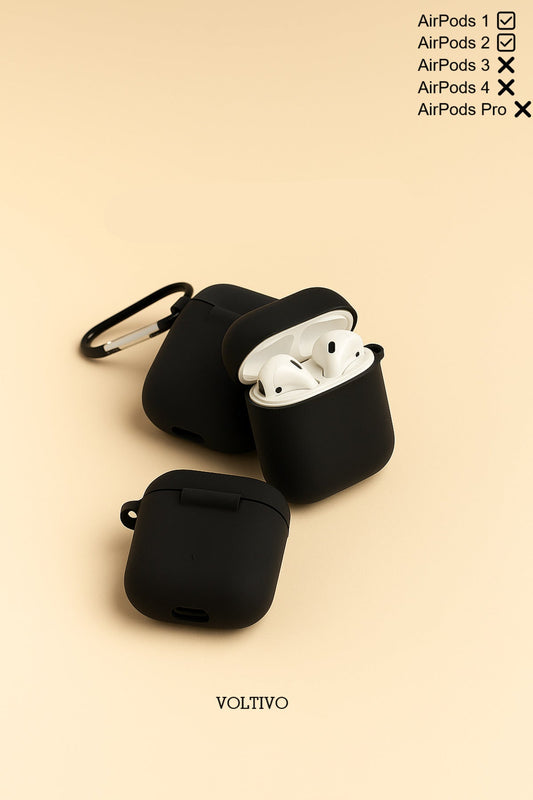 Air Pods 1. Nesil Ve 2. Nesil Uyumlu Renkli Kir Tutmaz Silikon Kancalı Kılıf