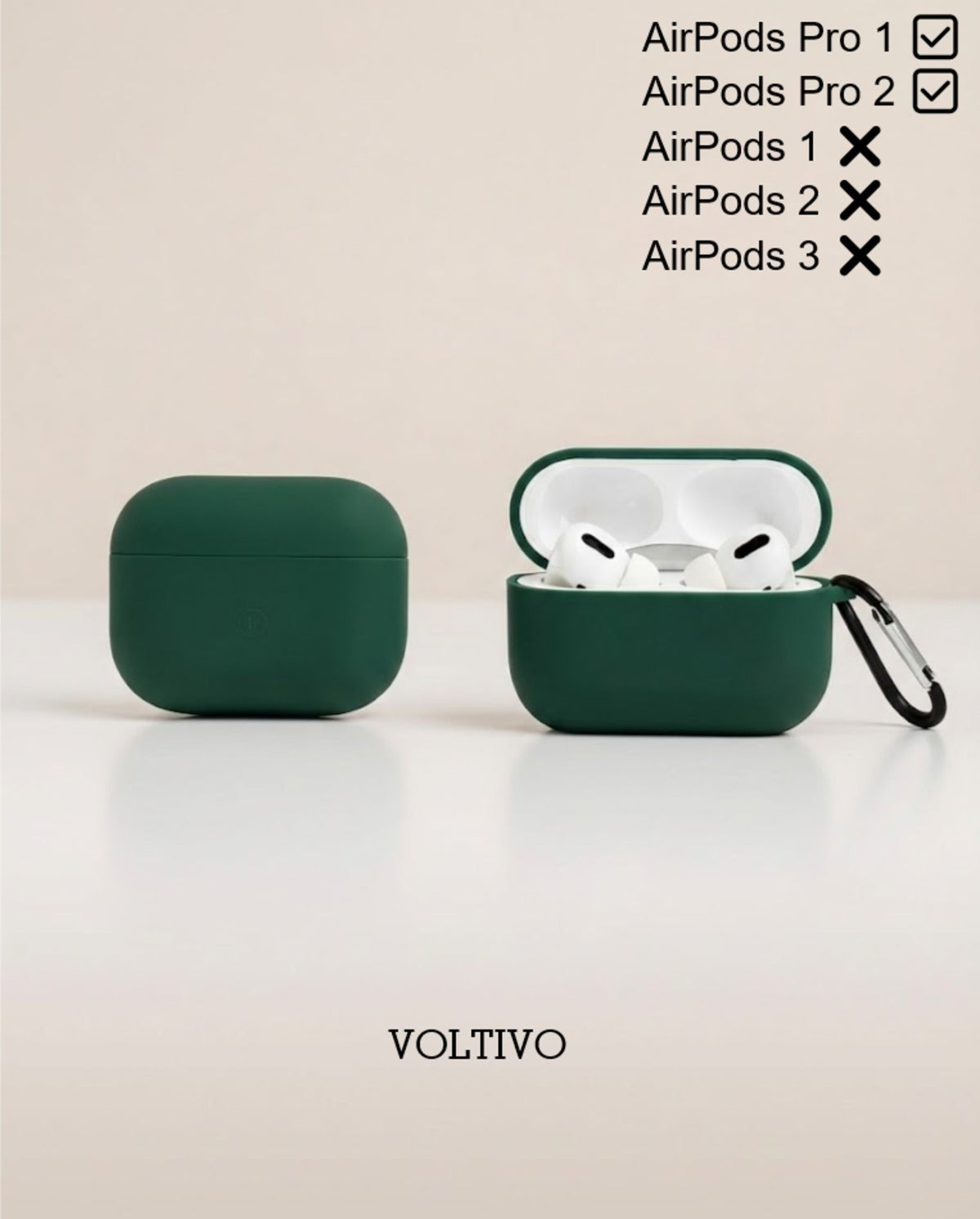 Air Pods Pro 1. Nesil Ve Pro 2. Nesil Uyumlu Renkli Kir Tutmaz Silikon Kancalı Kılıf