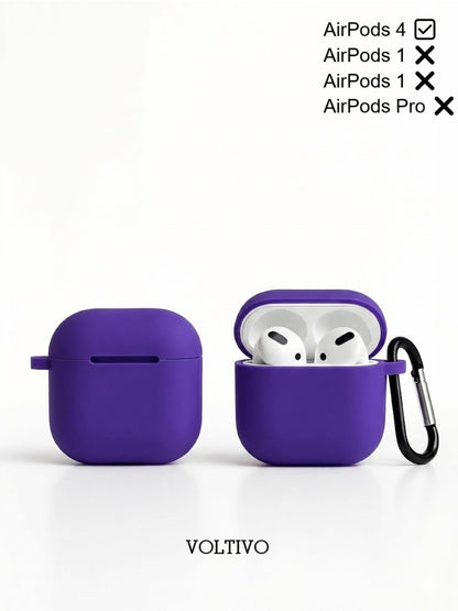 Air Pods 4. Nesil Uyumlu Renkli Kir Tutmaz Silikon Kancalı Kılıf