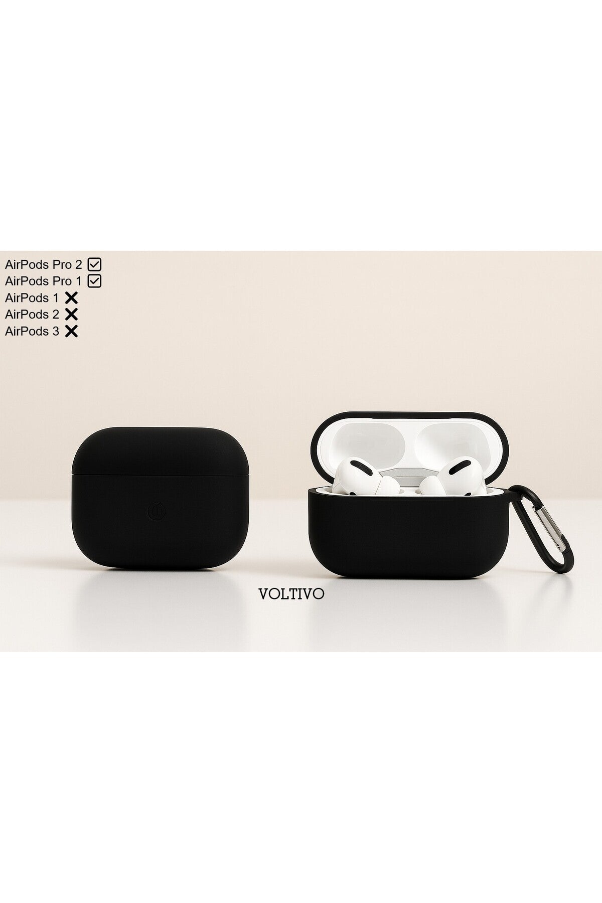 Air Pods Pro 1. Nesil Ve Pro 2. Nesil Uyumlu Renkli Kir Tutmaz Silikon Kancalı Kılıf