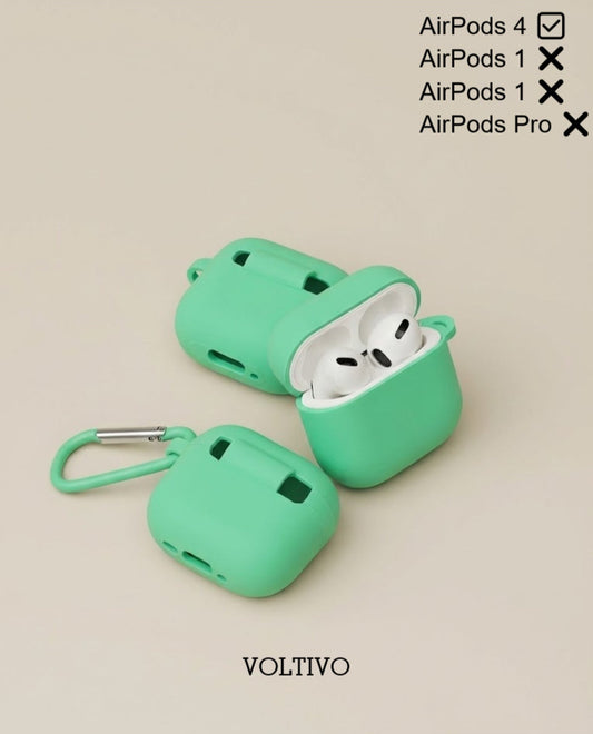 Air Pods 4. Nesil Uyumlu Renkli Kir Tutmaz Silikon Kancalı Kılıf