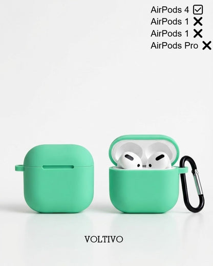 Air Pods 4. Nesil Uyumlu Renkli Kir Tutmaz Silikon Kancalı Kılıf